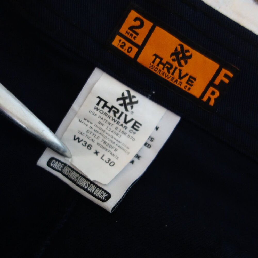 NWT THRIVE WORKWEAR #7820 Flame Resistant Tactical Kneepad Work Pants 36x30 - Picture 7 of 11